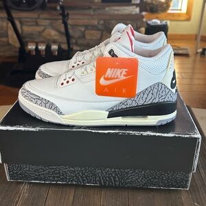 🚨 SOLD ‼️ Air Jordan 3 Retro, White Cement Reimagined